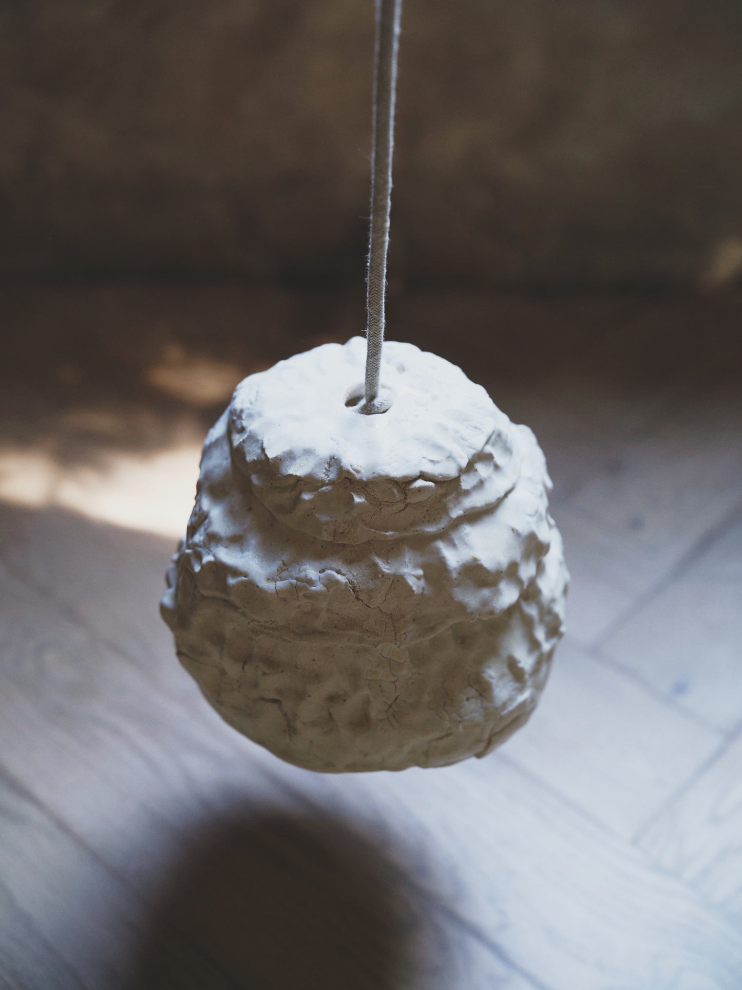 Seizan no. 9 - light sculpture, clay