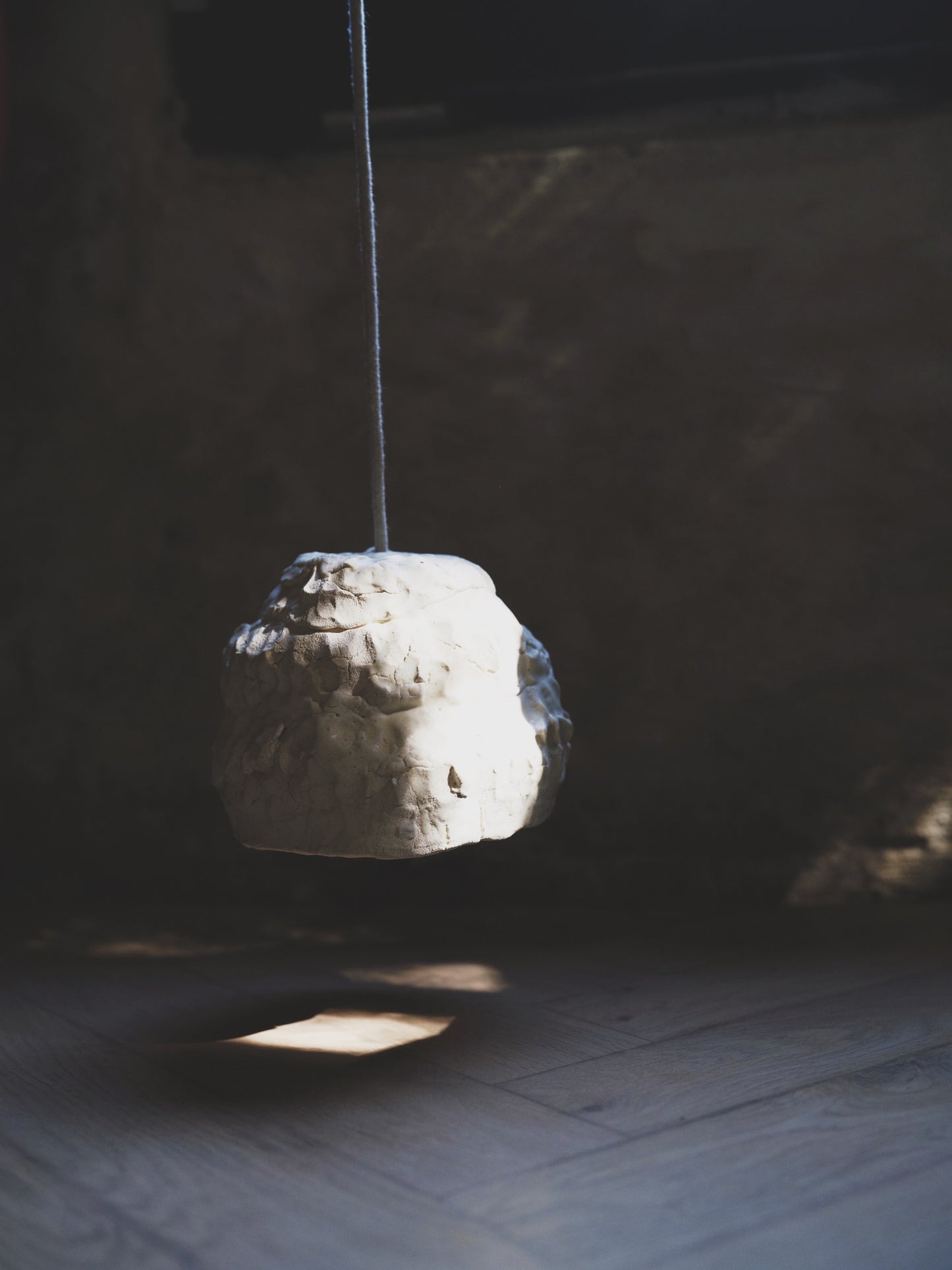 Seizan no. 9 - light sculpture, clay