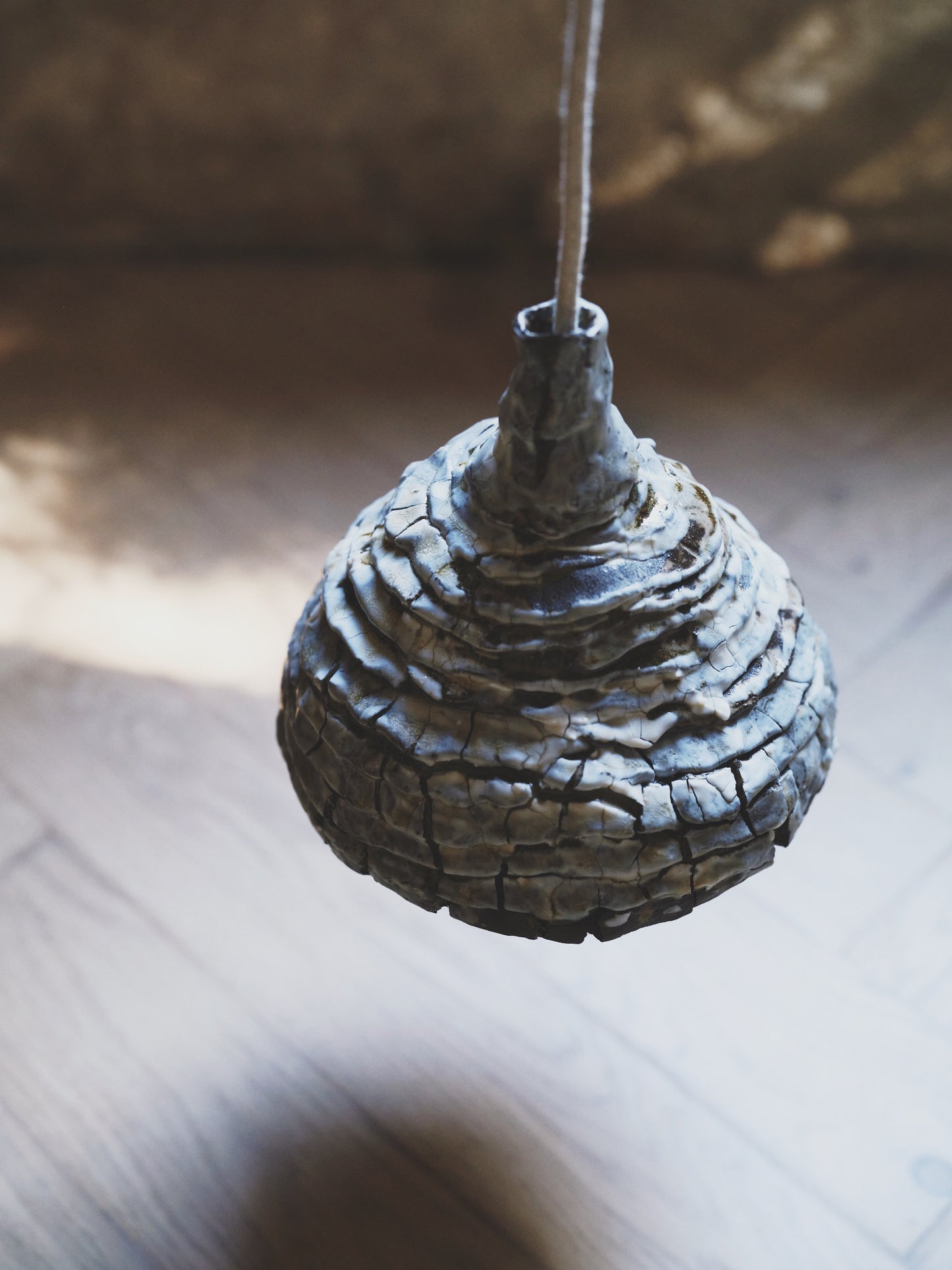 Seizan no. 5 - light sculpture, clay