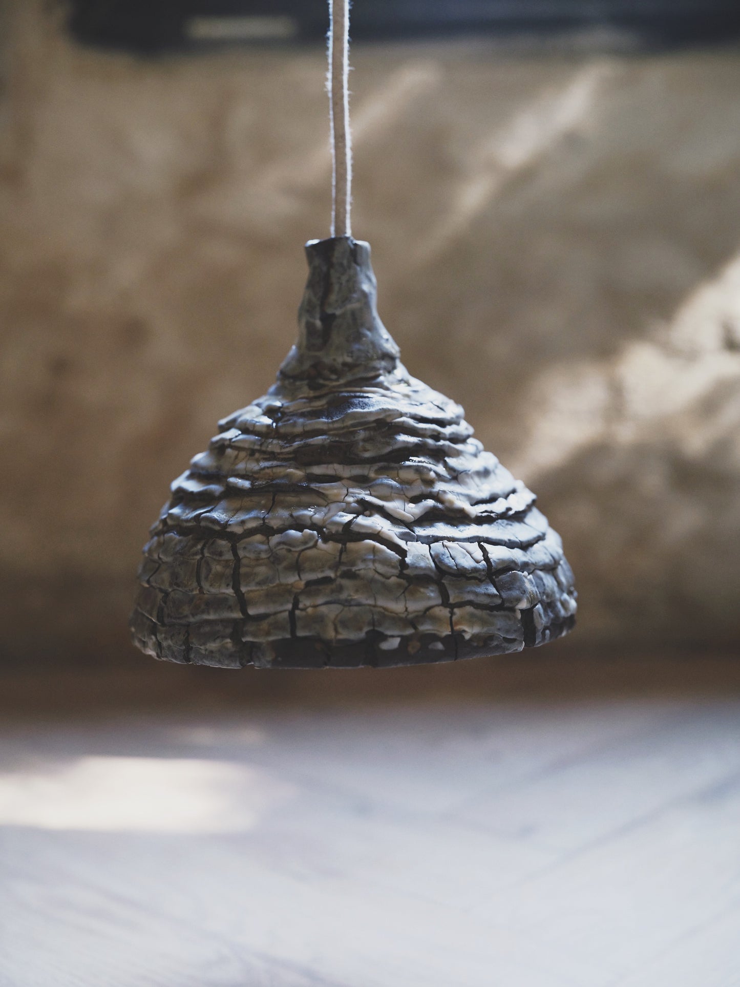 Seizan no. 5 - light sculpture, clay