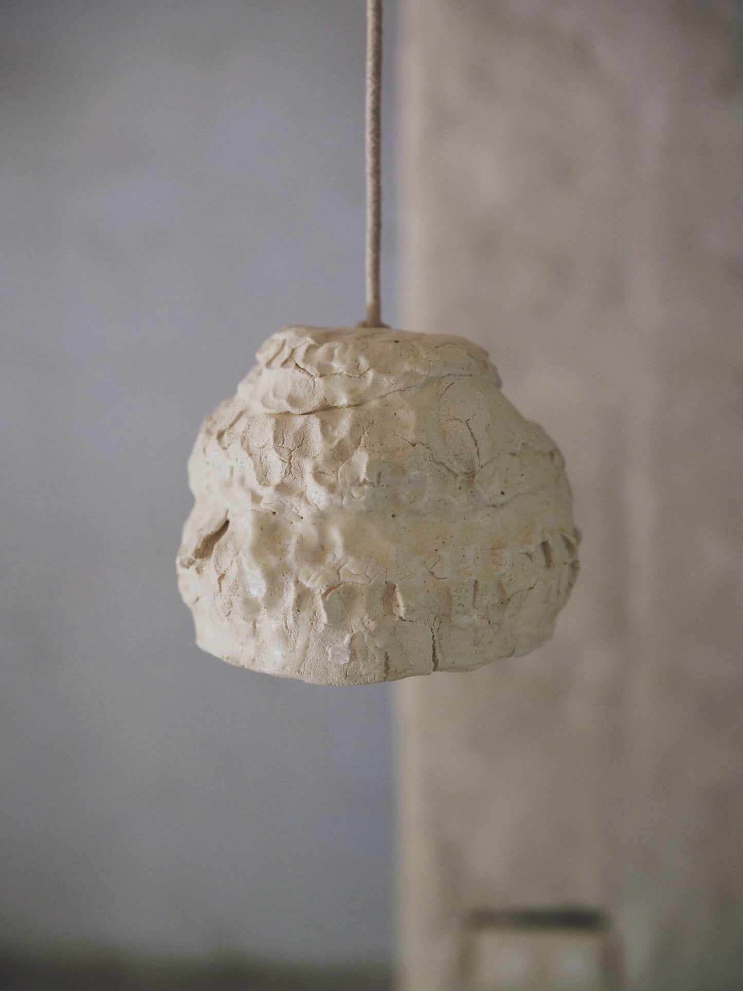Seizan no. 9 - light sculpture, clay