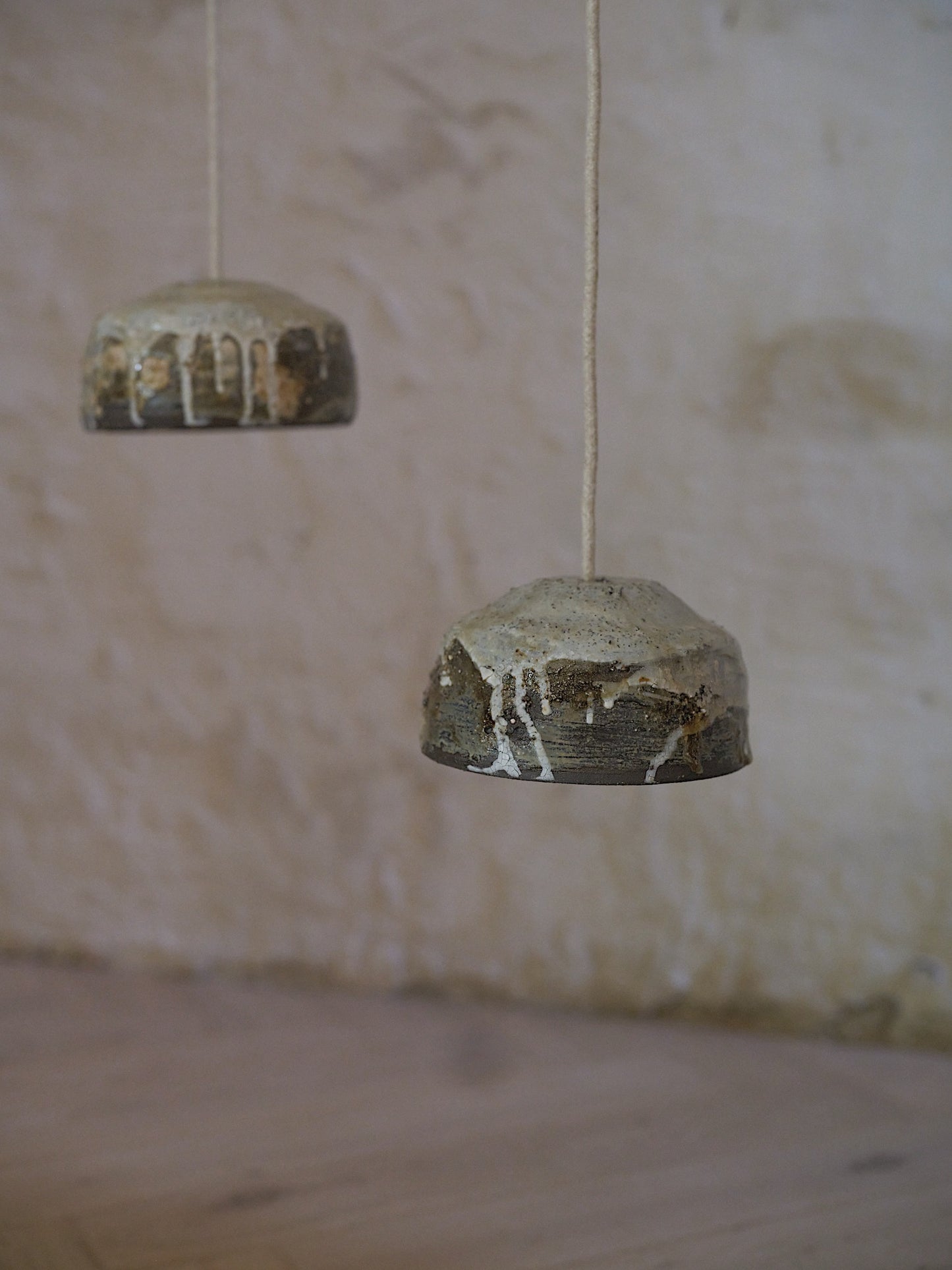 Seizan no. 1 - light sculpture, clay