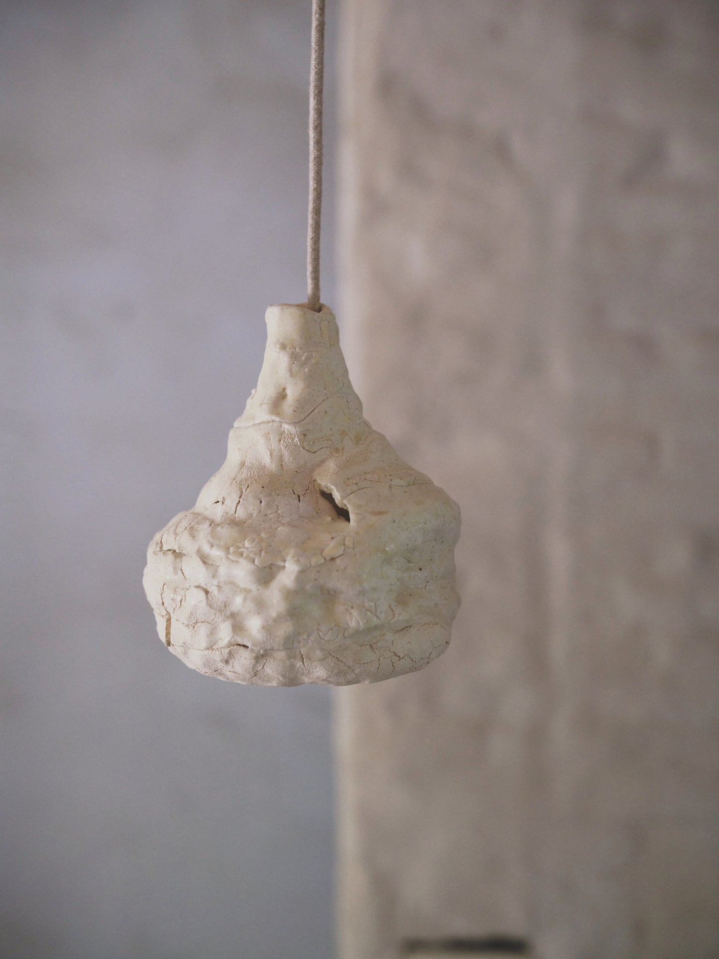 Seizan no. 8 - light sculpture, clay