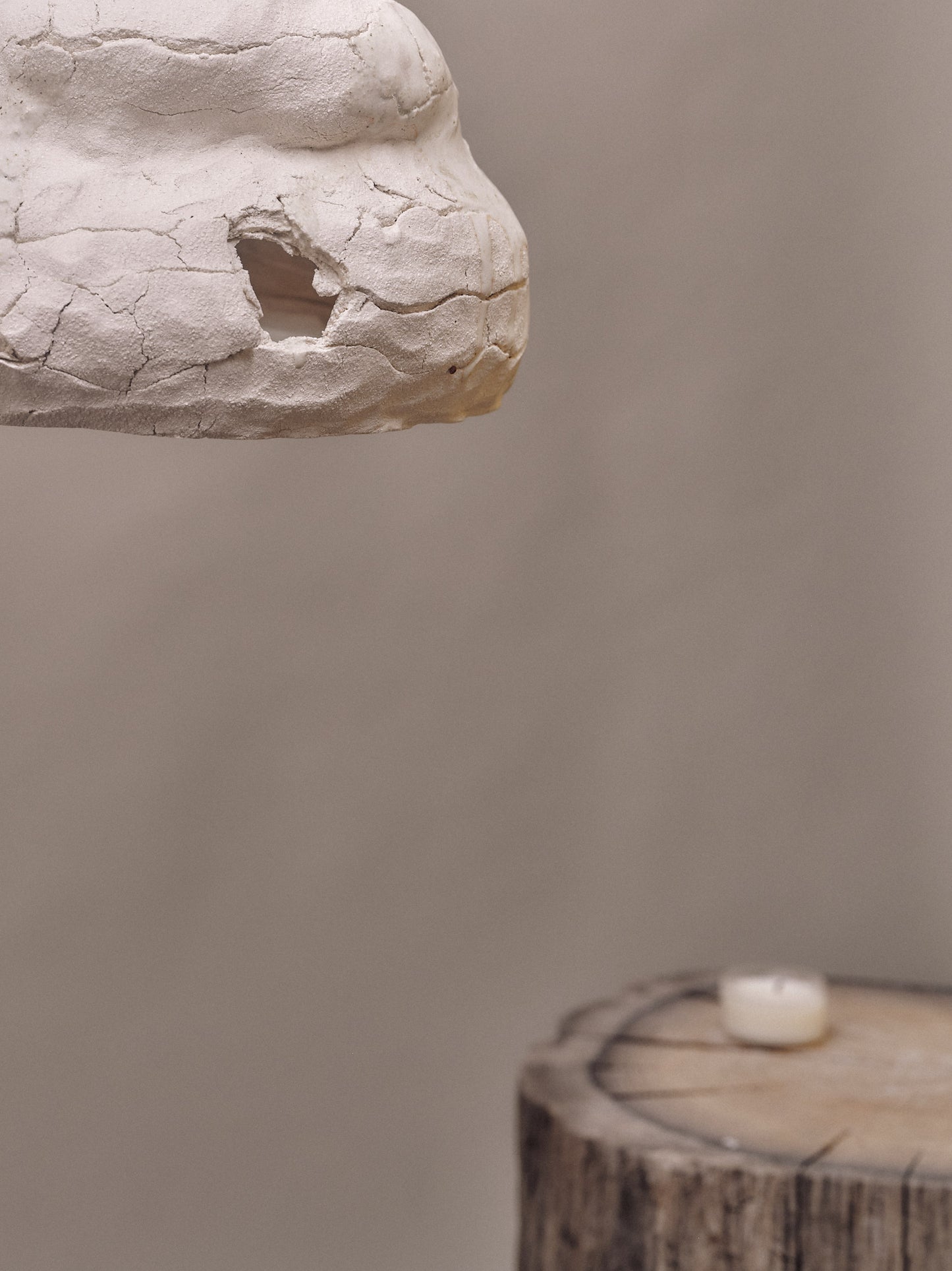 Seizan no. 6 - big light sculpture, clay