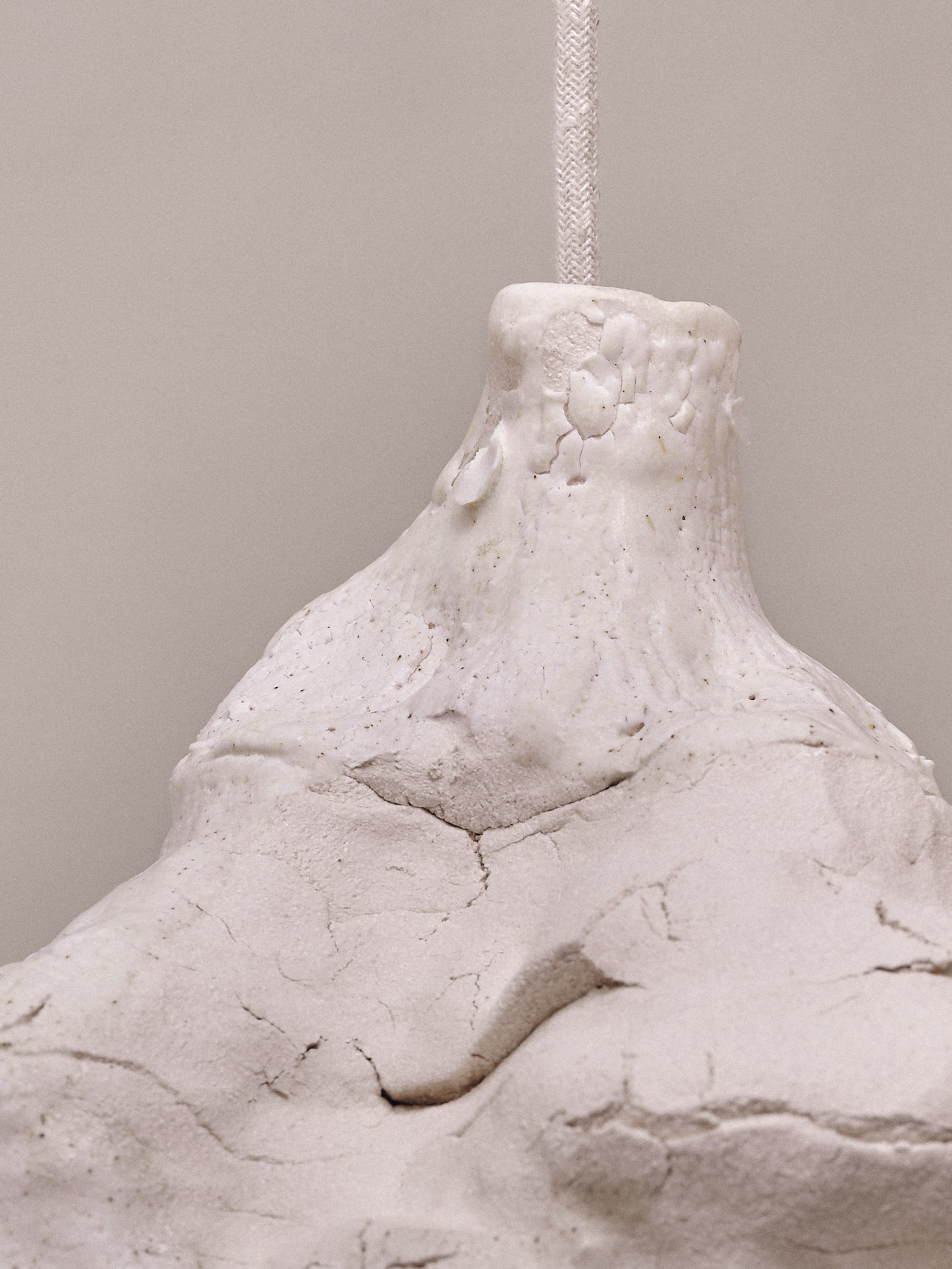Seizan no. 6 - big light sculpture, clay