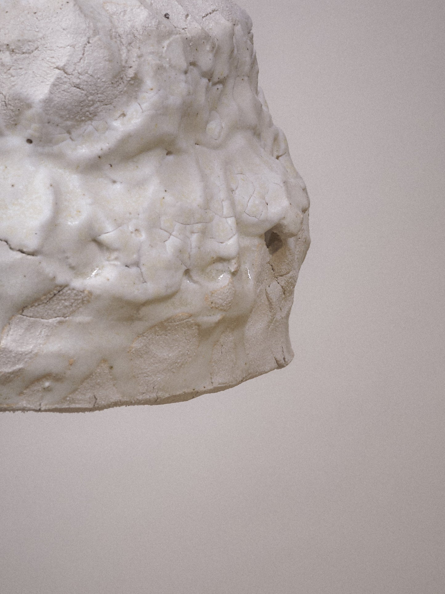 Seizan no. 9 - light sculpture, clay
