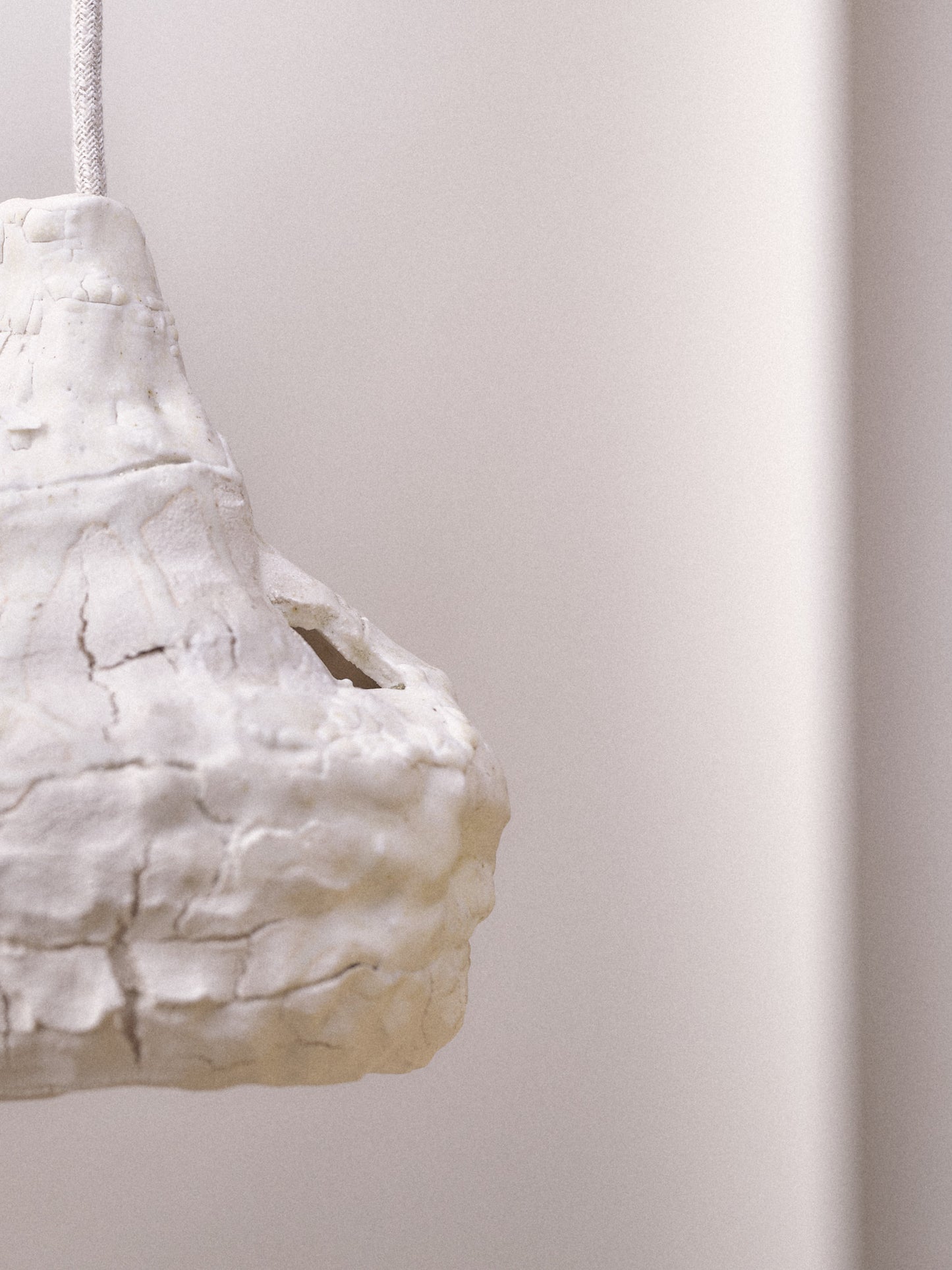 Seizan no. 8 - light sculpture, clay
