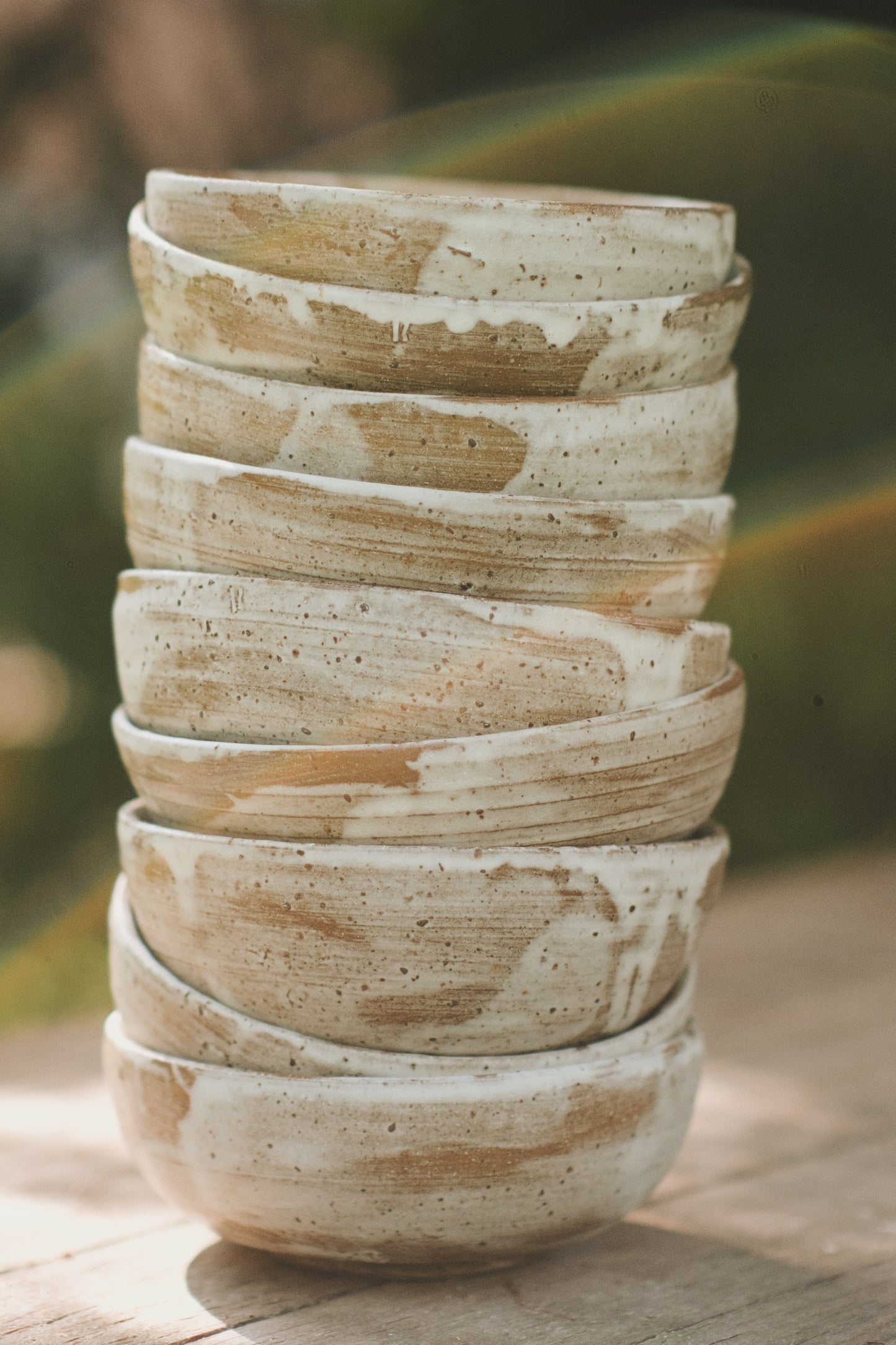 natural white wabi bowl