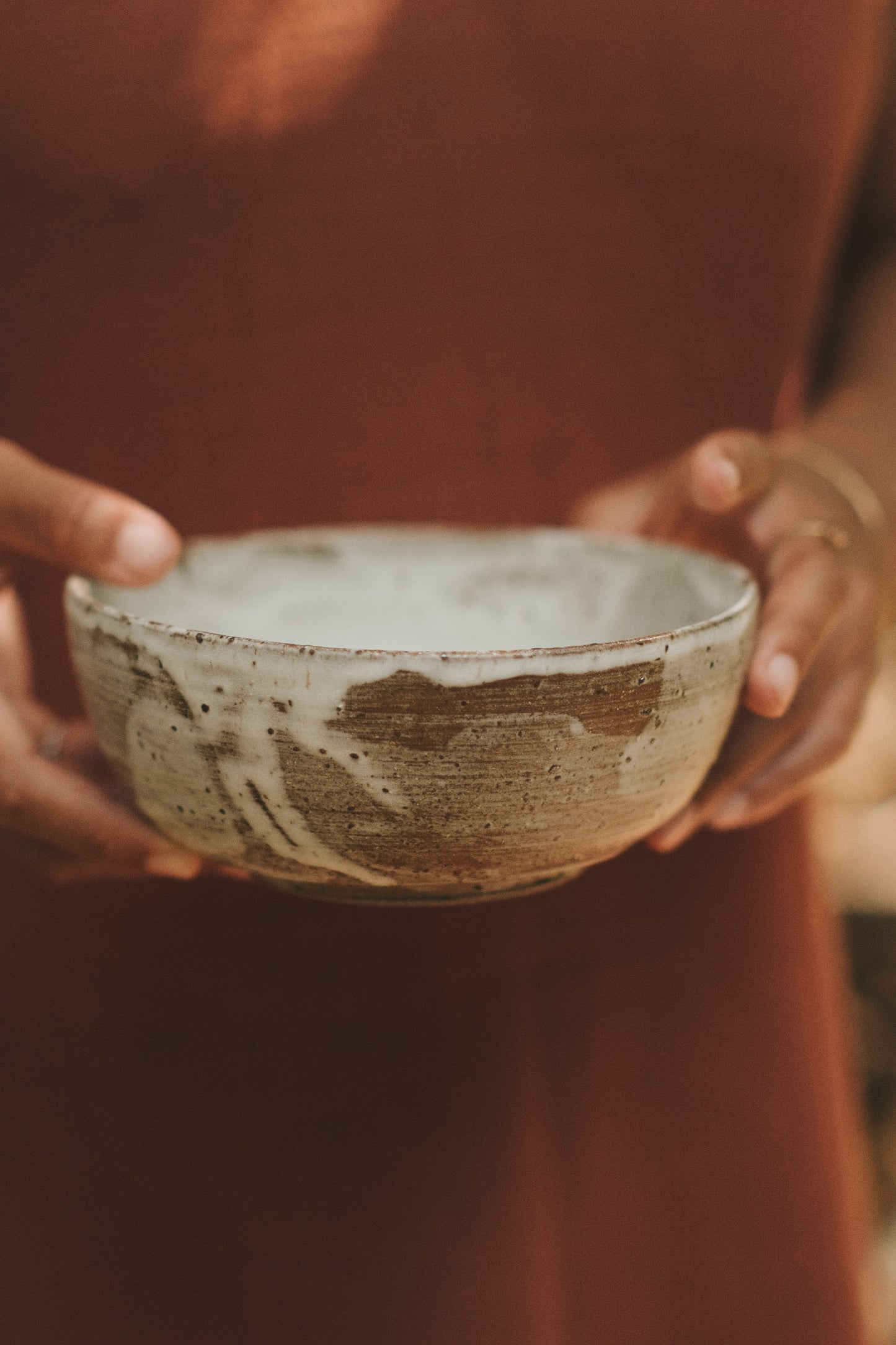 natural white wabi bowl