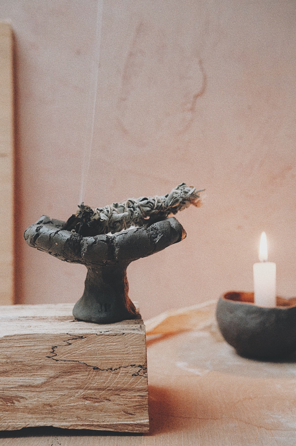 Wabi tray circle black