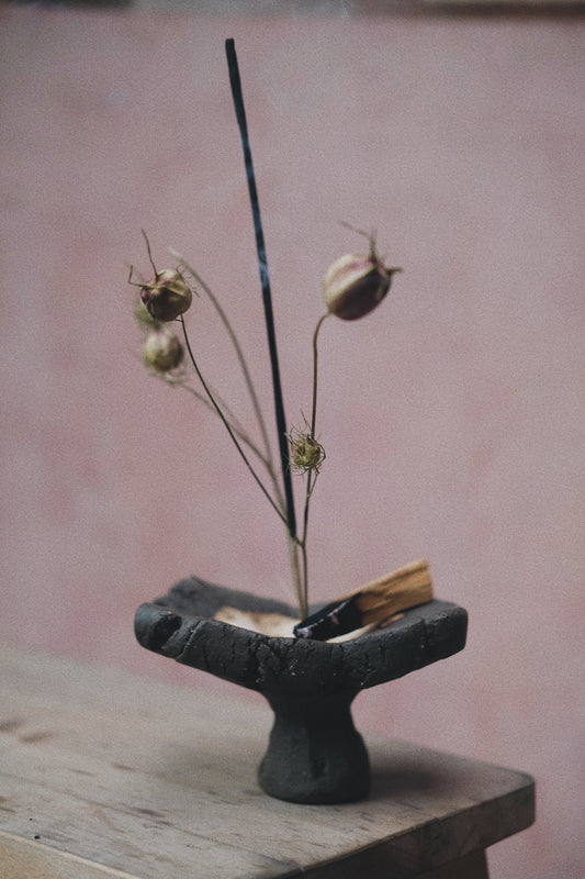 Wabi tray circle black