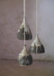 Seizan no. 3 - big light sculpture, clay - set of 3