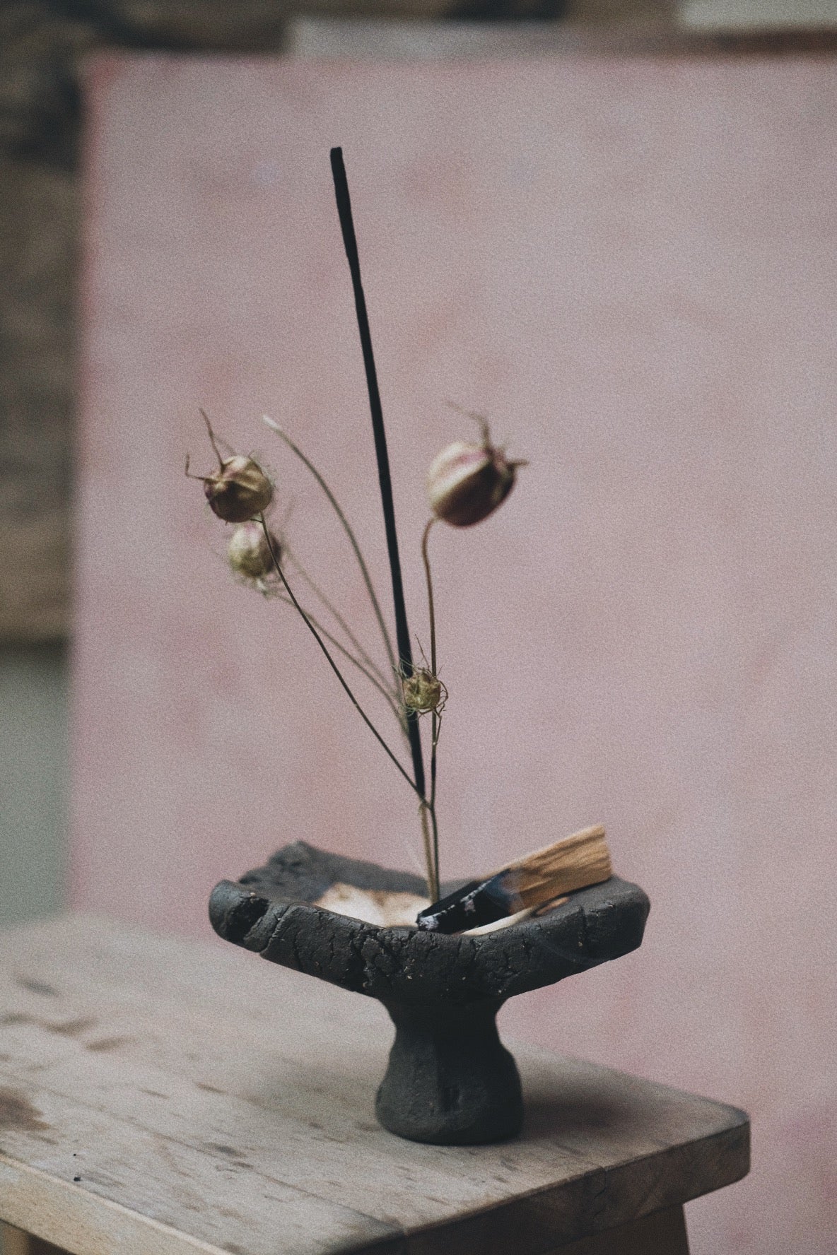 Wabi tray circle black