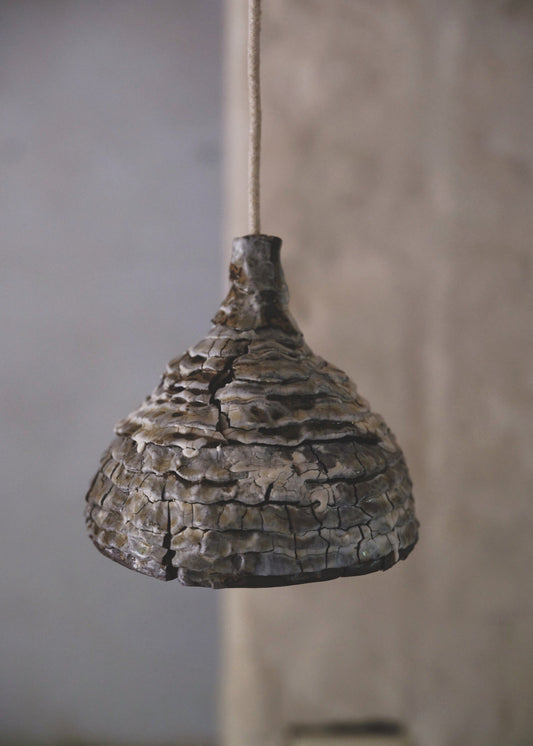 Seizan no. 4 - light sculpture, clay