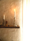 Candleholder wabi ash white