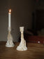 Candleholder wabi ash white