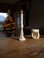 Candleholder wabi ash white