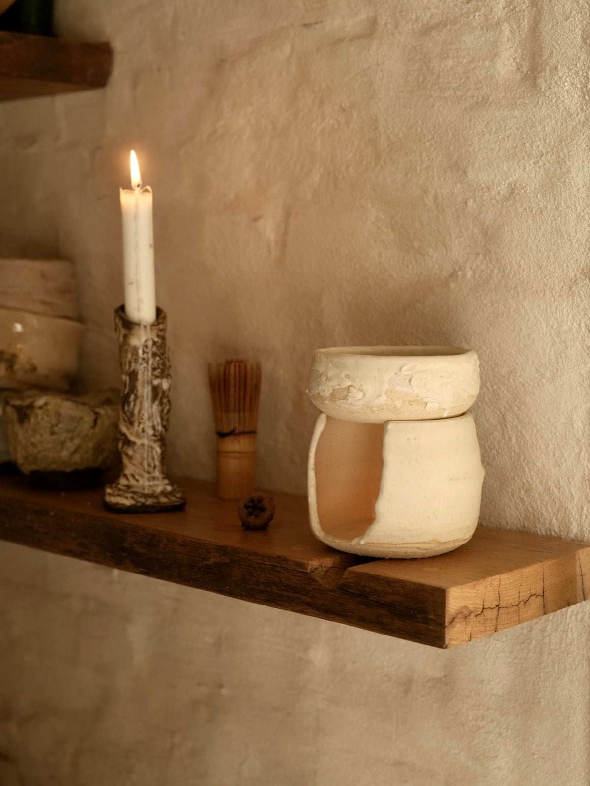 Oil burner - white cave