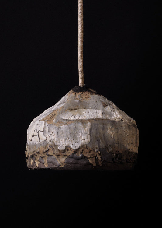 Seizan no. 2 - light sculpture, clay