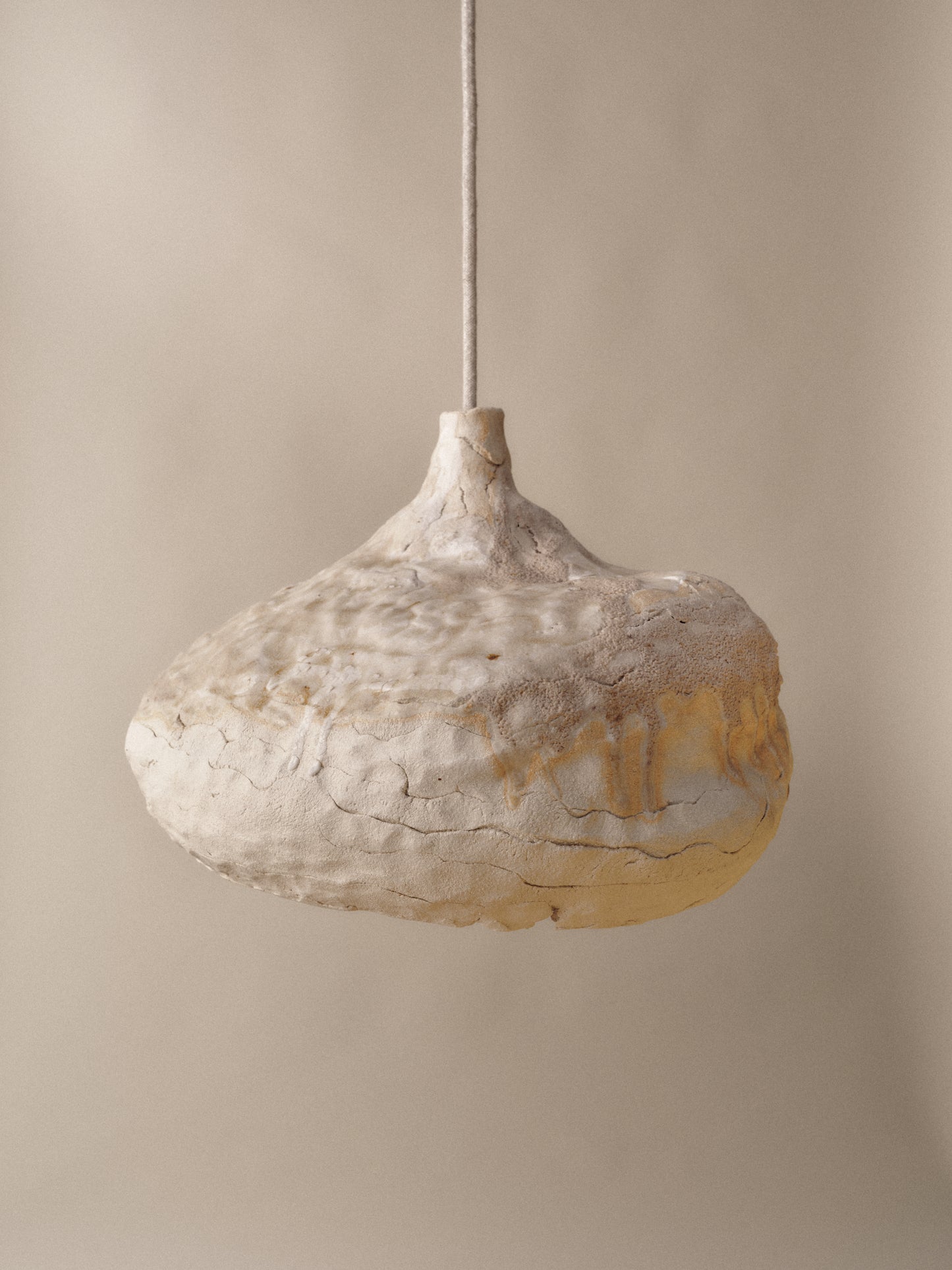Seizan no. 7 - big light sculpture, clay