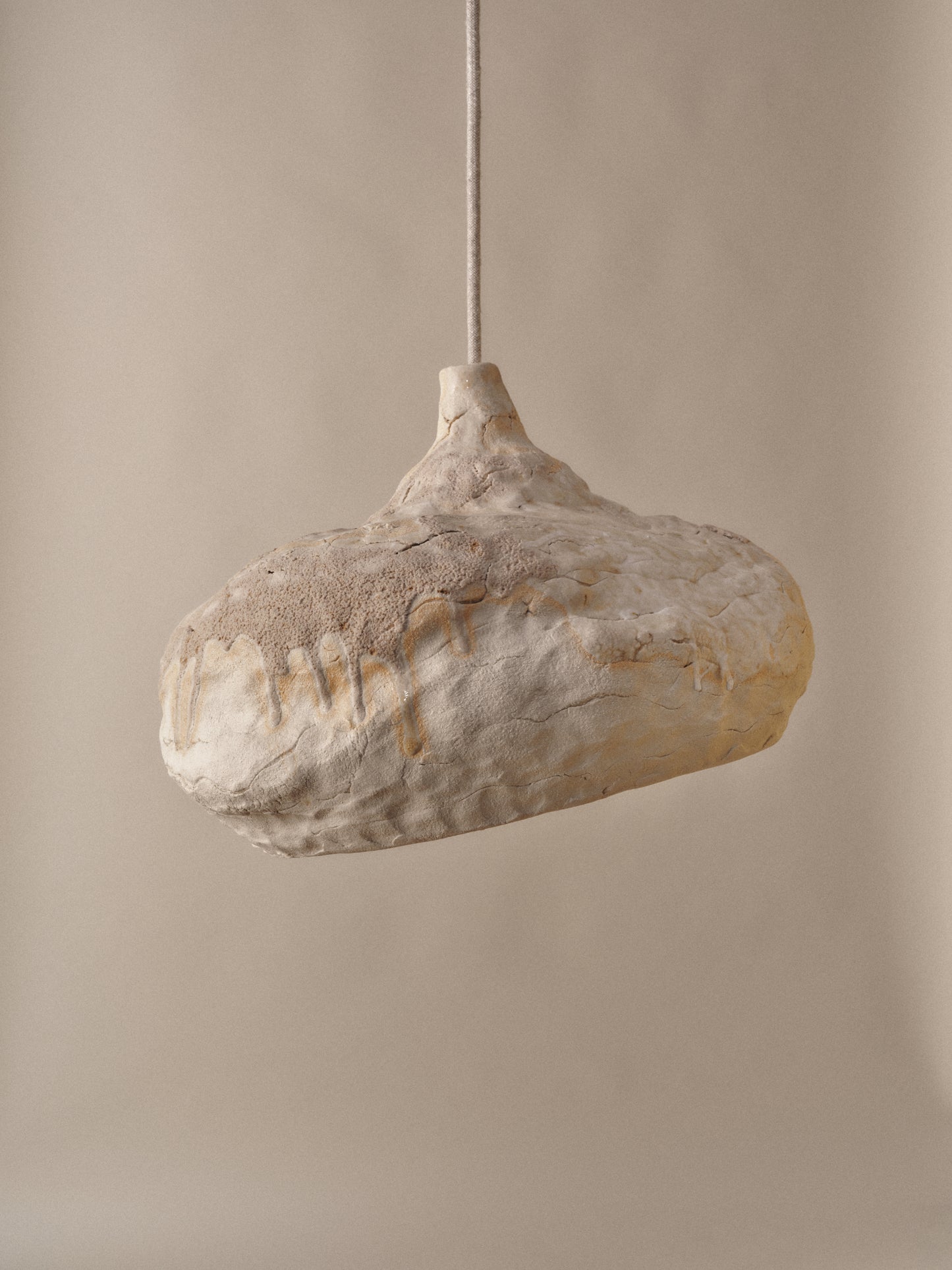 Seizan no. 7 - big light sculpture, clay