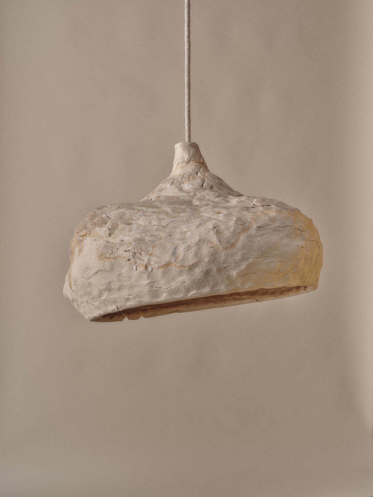 Seizan no. 7 - big light sculpture, clay